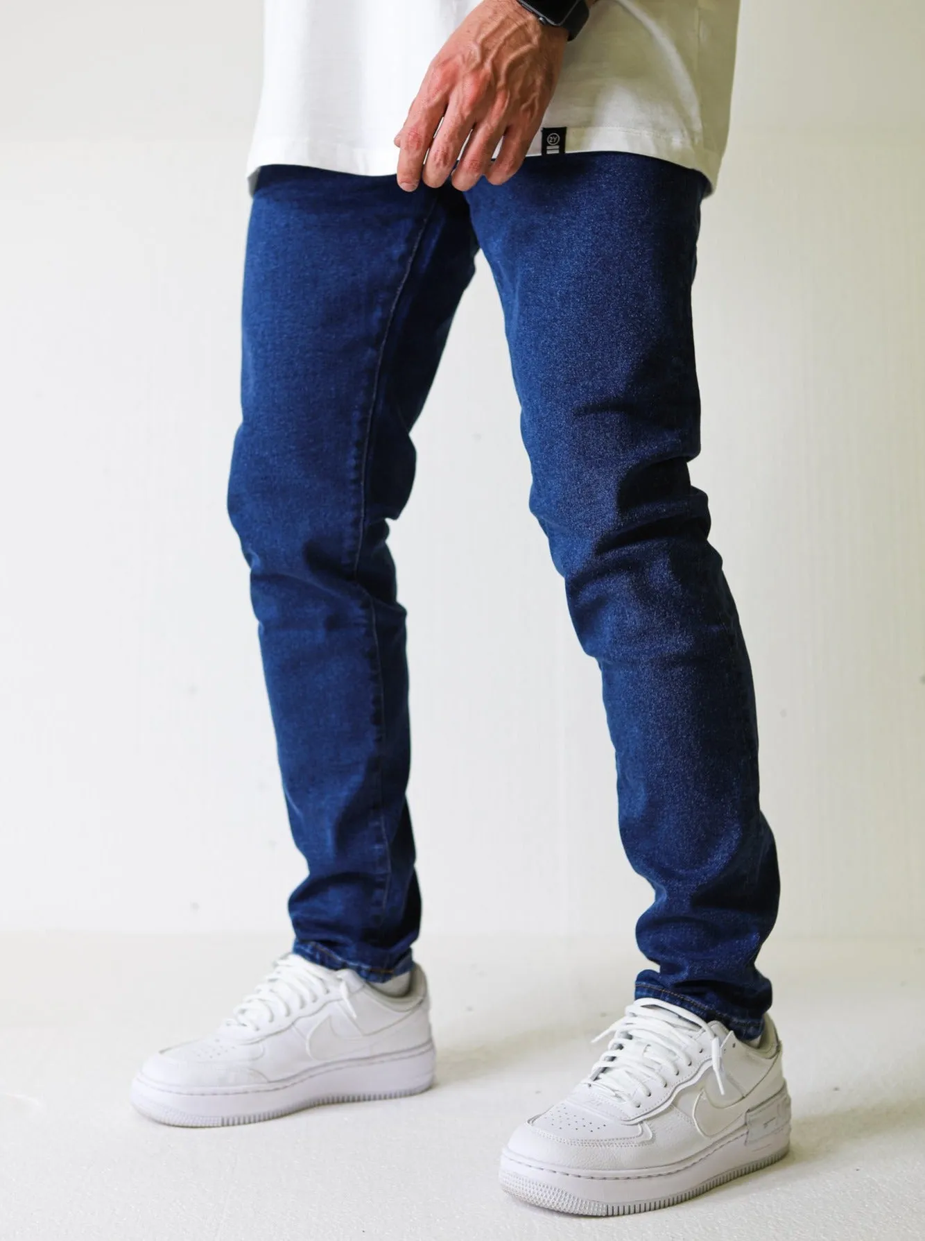 Premium Basic Indigo Blue Essential Jeans