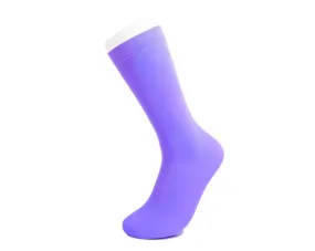 Purple Knee-High Nylon Mesh Sock