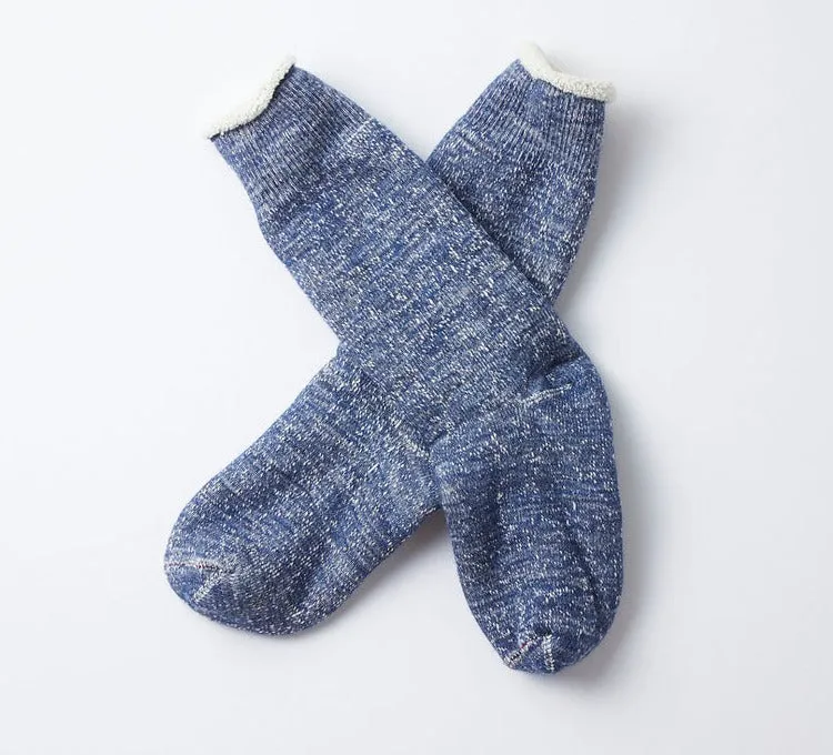 Rototo - Double Face Crew Socks - Deep Ocean