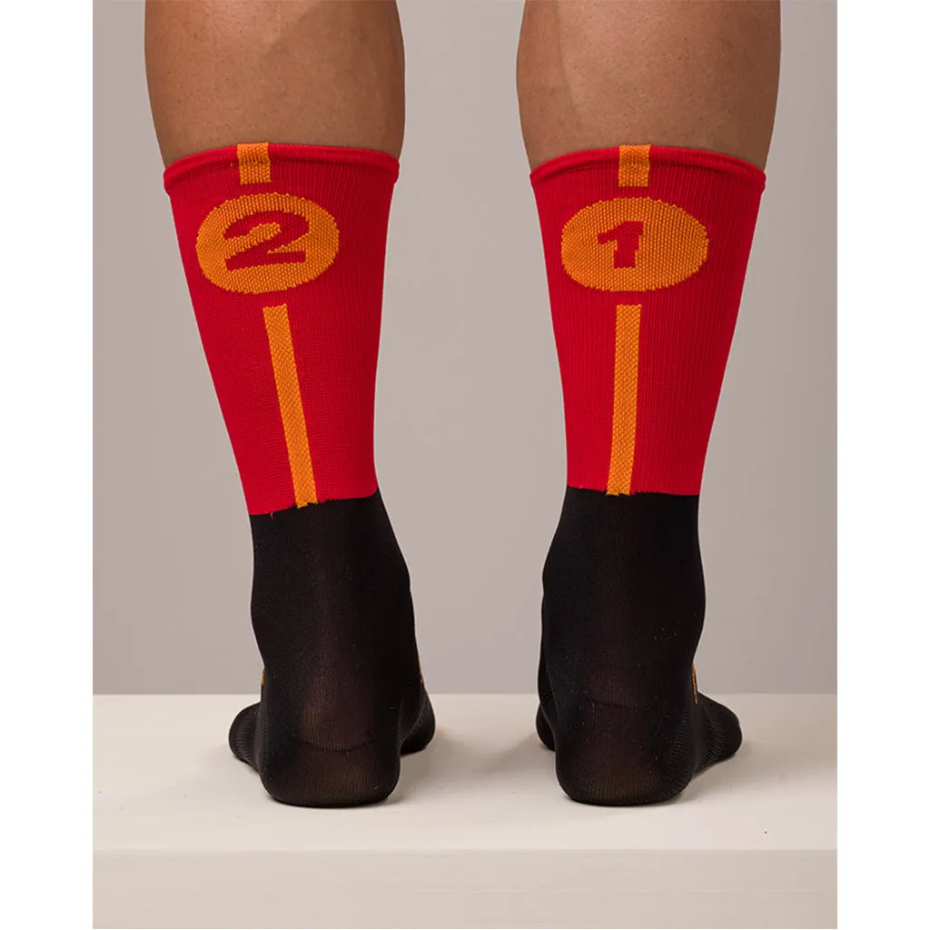 Santini La Vuelta Madrid Socks - Red