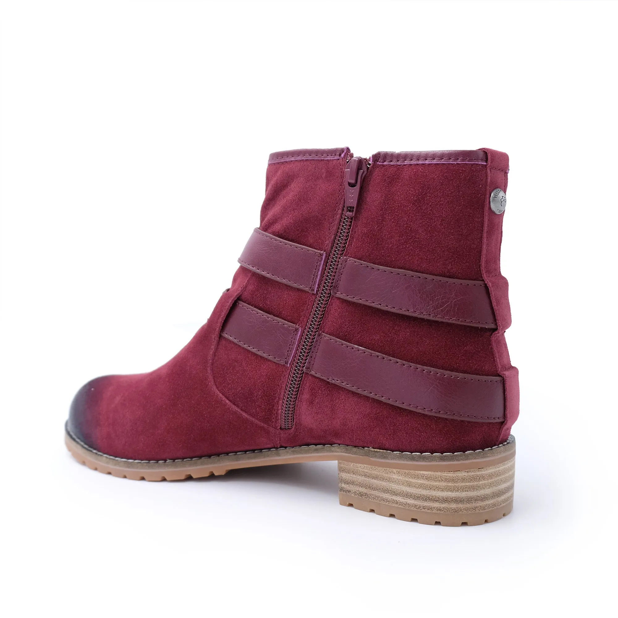 Tyler - Stylish Fashion Sheepskin Boot with Straps and Zip - Genuine Australian Sheepskin [Clearance]