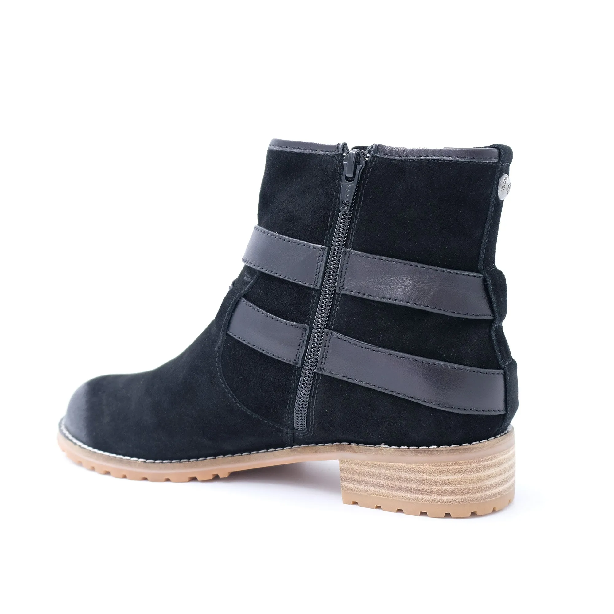 Tyler - Stylish Fashion Sheepskin Boot with Straps and Zip - Genuine Australian Sheepskin [Clearance]