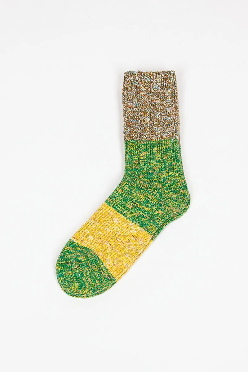 Van Gogh Sock Green