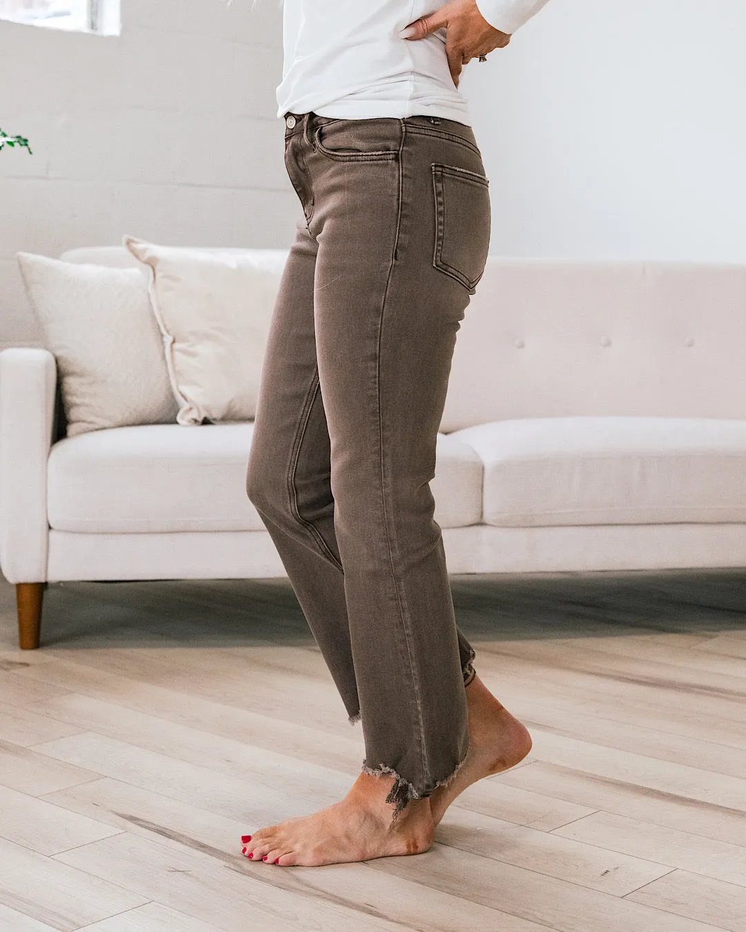 Vervet Potting Soil Crop Flare Jeans