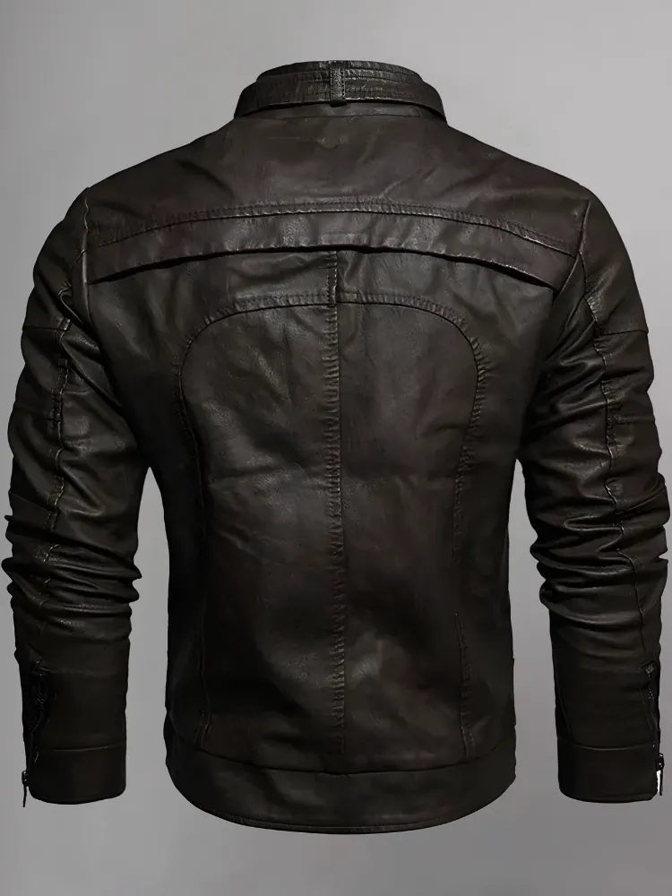 Wilmer Black Leather Jacket