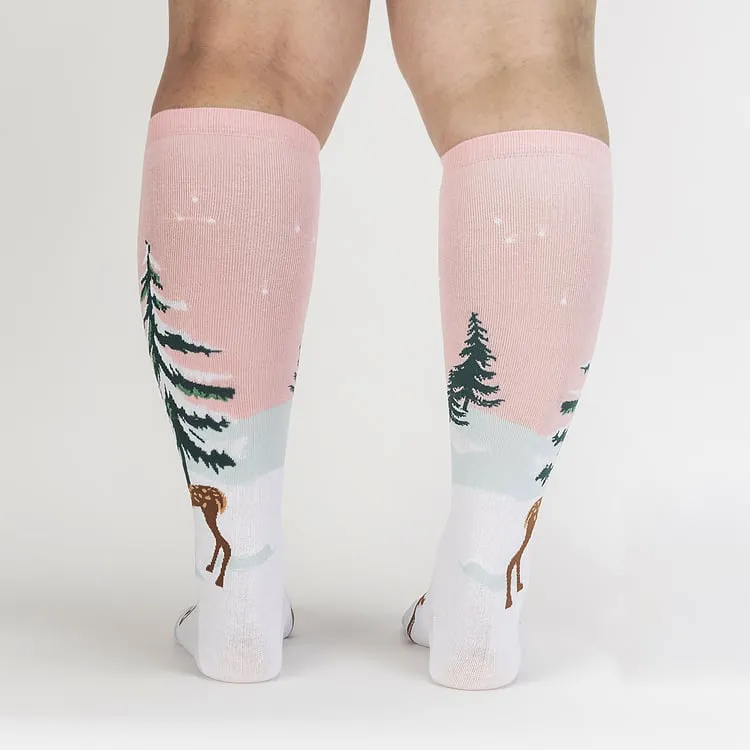 Women's Doe-nt Forget Your Scarf Knee High Socks